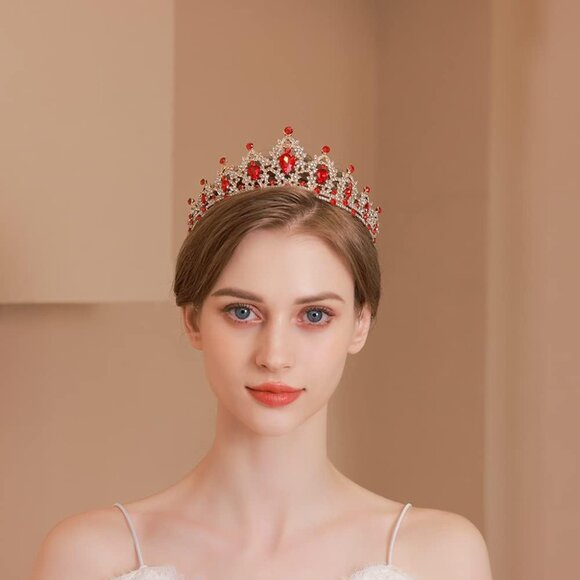 Queen Crown and Tiaras Princess Crown for Women and Girls Crystal Headband main image 8